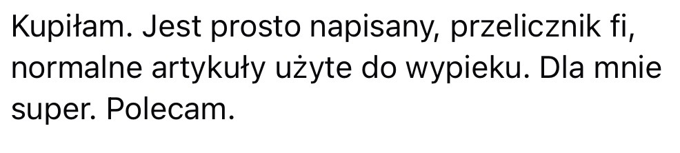 Opinia klienta
